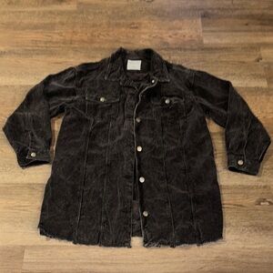 Black corduroy Women's Jacket size L